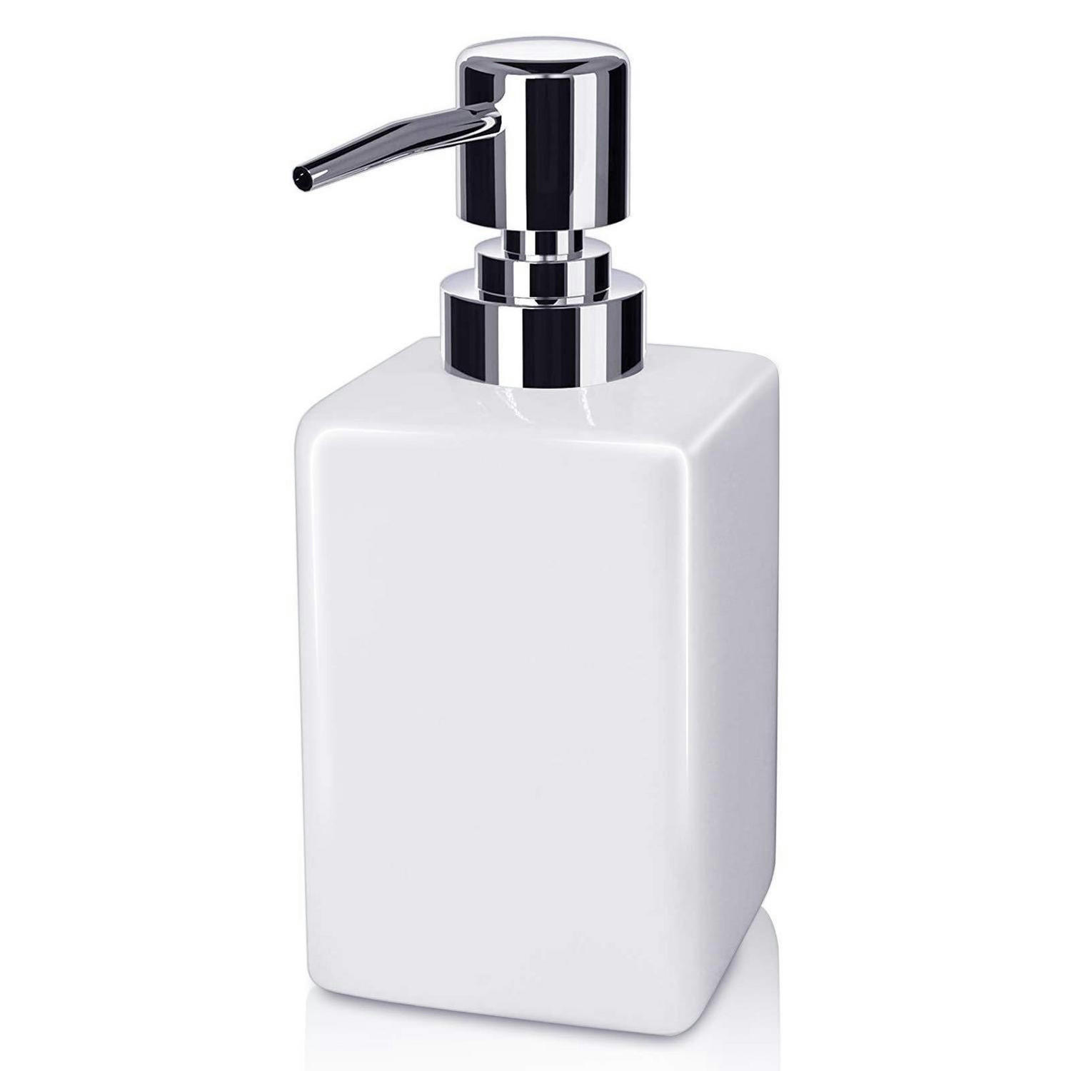 SEIFENSPENDER Keramik Weiß 320 ml - Weiß, Keramik (6.5/16/6.5cm)