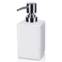 SEIFENSPENDER Keramik Weiß 320 ml - Weiß, Keramik (6.5/16/6.5cm)