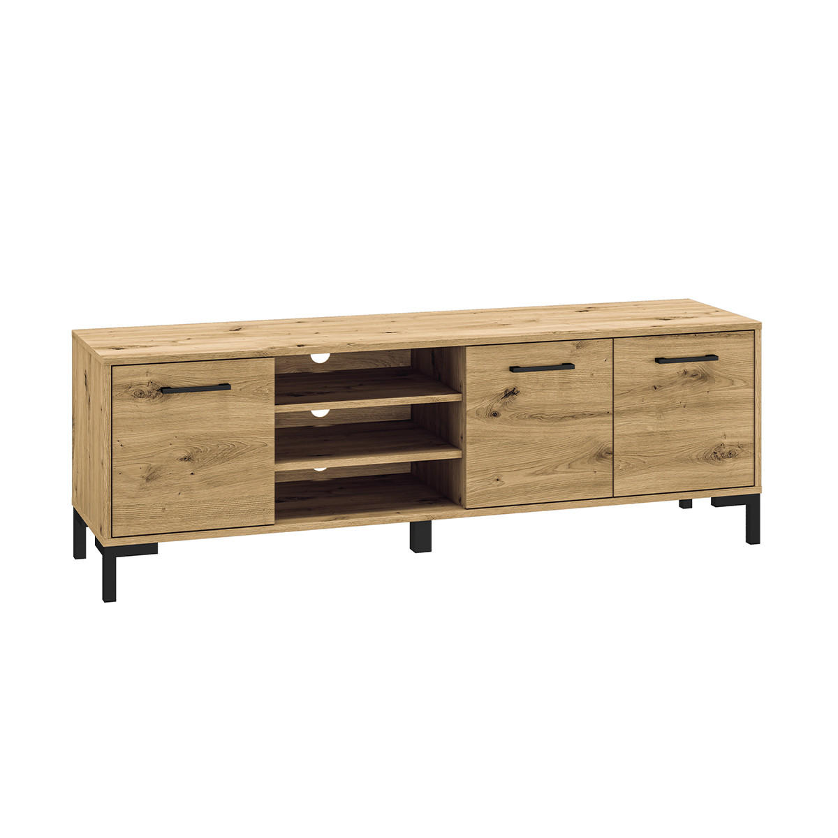 TV-MÖBEL Liora Holz - Braun, Holzwerkstoff (155/52/40cm) - Petits-meubles