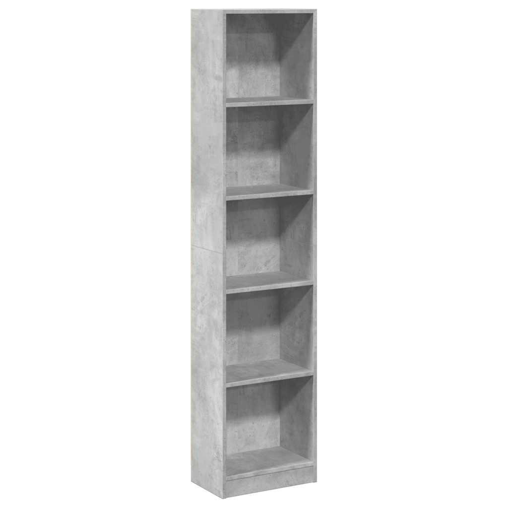 vidaXL BÜCHERREGAL Hellgrau 40cm × 24cm × 176cm