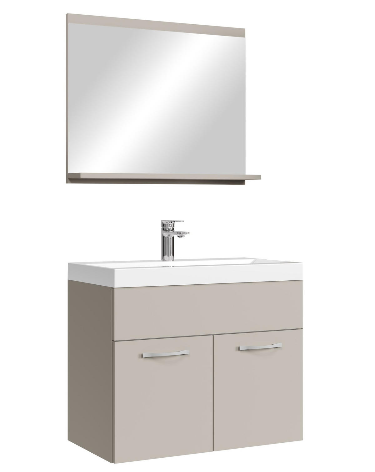 BADMÖBEL-SET Montreal 3 Teile Cashmere - 60 x 35 x 51 cm - Kaschmir, Holz (60/51/35cm) - Badplaats