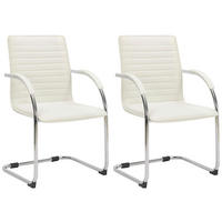 SCHWINGSTUHL 2er Set Lederlook Creme - Creme, Textil/Metall (56/95/60cm) - CLP