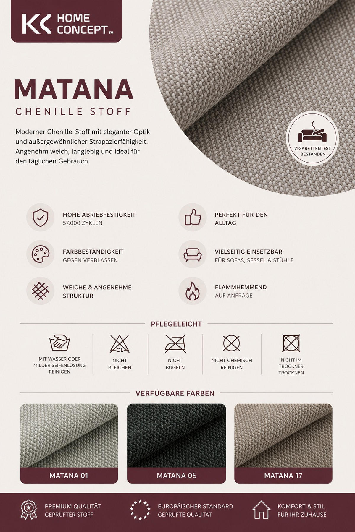 BOXSPRINGBETT Loly 140x200 cm H4 Taschenfederkern Weiß - Weiß, Textil (140/200cm) - KS Home Concept