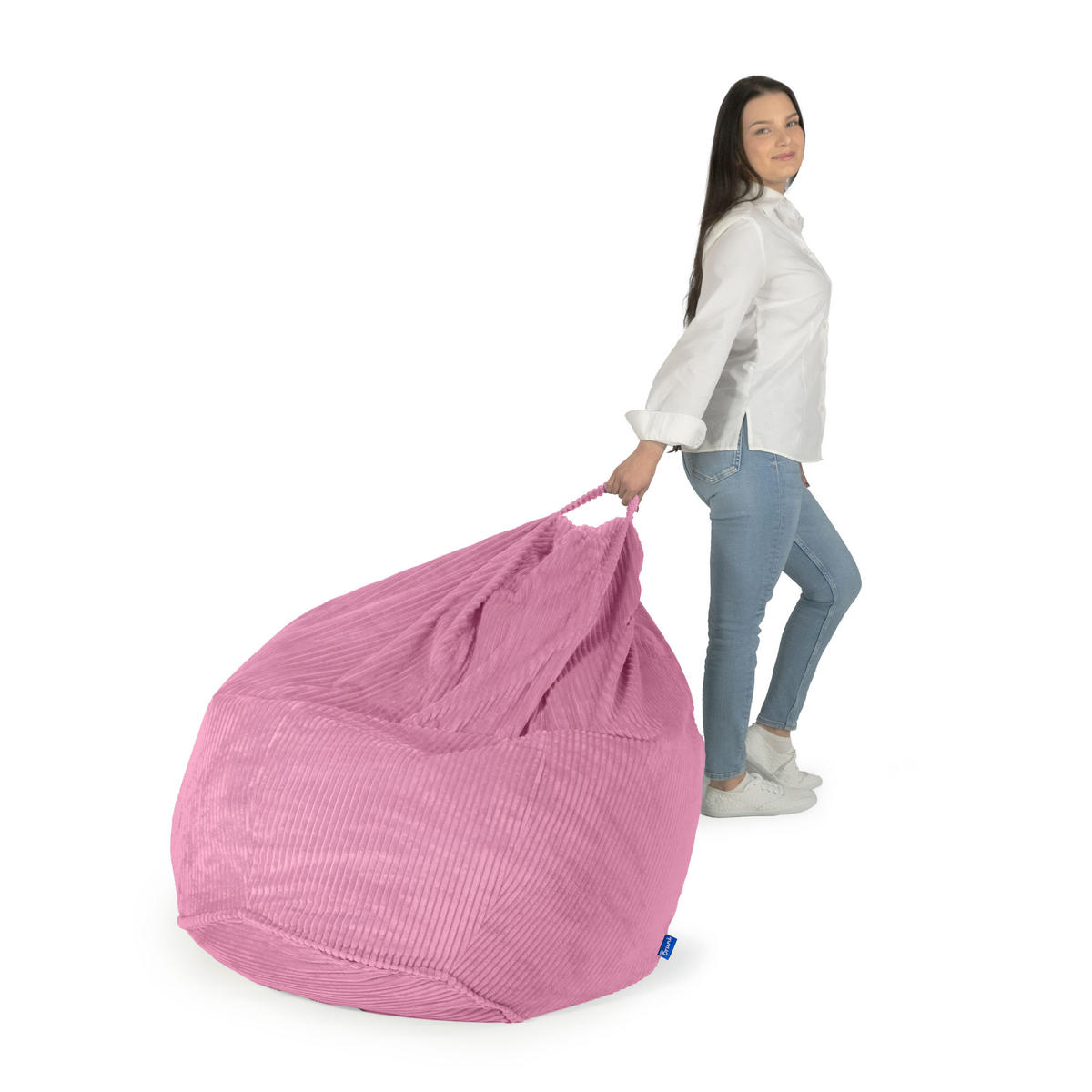 KINDERSITZSACK Classico Cord S rosa - Rosa, Textil (70/60/70cm) - Bruni