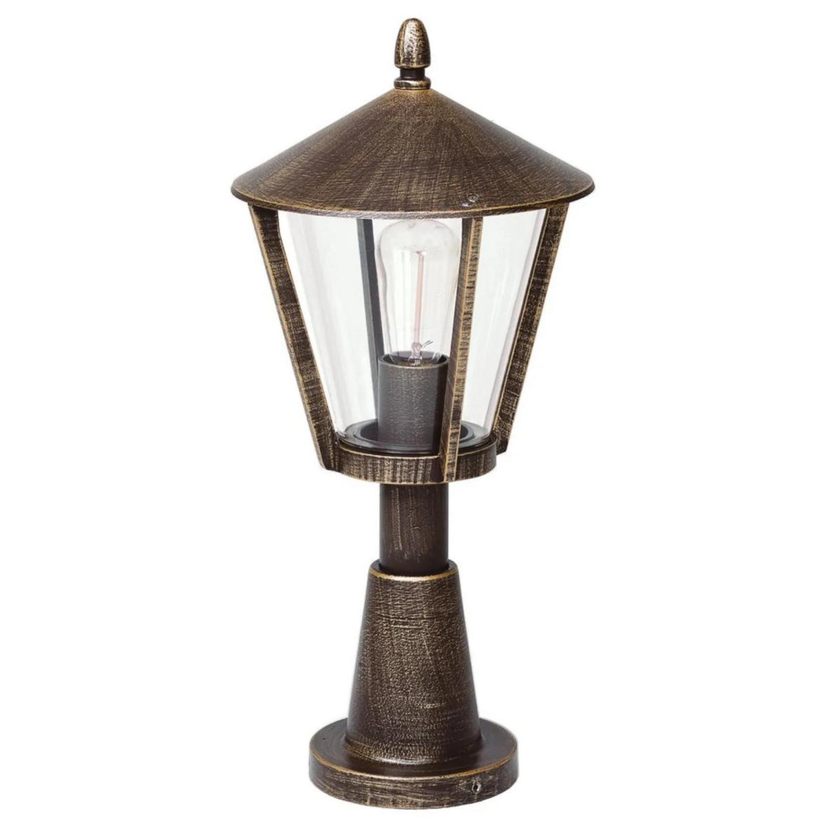 WEGELEUCHTE Braun - Braun, Metall (13/13/56.5cm) - click-licht