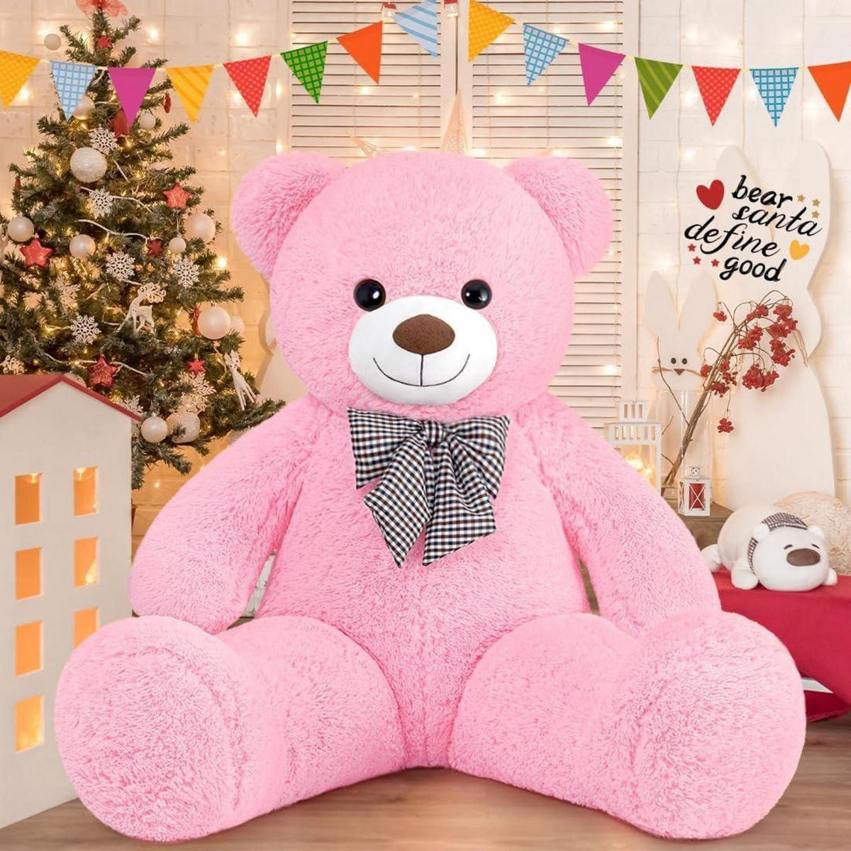 PLÜSCHBÄR Rosa XL - Rosa, Textil (52/120cm)