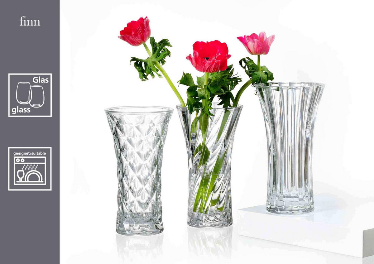 VASEN Finn transparent 20 cm 4er Set - Transparent, Glas (20cm) - Ritzenhoff Breker