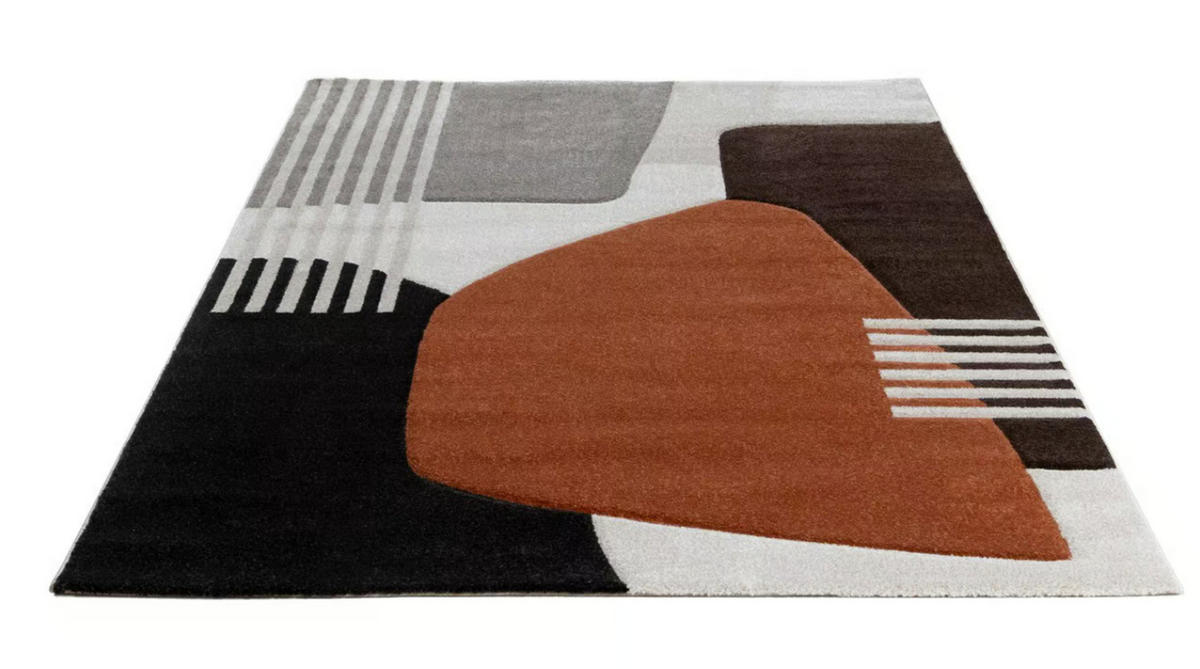 TEPPICH modern Flachgewebe IOWA Orange 120 x 170 cm - Orange, Textil (120/170cm) - Novatrend