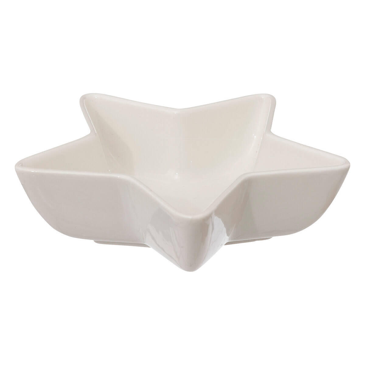 SCHÄLCHEN Sternform 42 cm - Weiß, Naturmaterialien (14/6.5/42cm) - Atmosphera Createur d´interieur