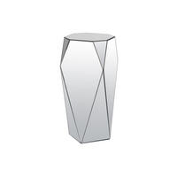 BEISTELLTISCH - MDF & Spiegel - Silberfarben - SIGRID - Silberfarben, Glas (30.7/30.7/71cm) - Pascal Morabito