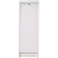 AKTENSCHRANK mit Rolladentür 38,5/35/104cm - Weiß, Holzwerkstoff (35/104/38.5cm) - Simmob