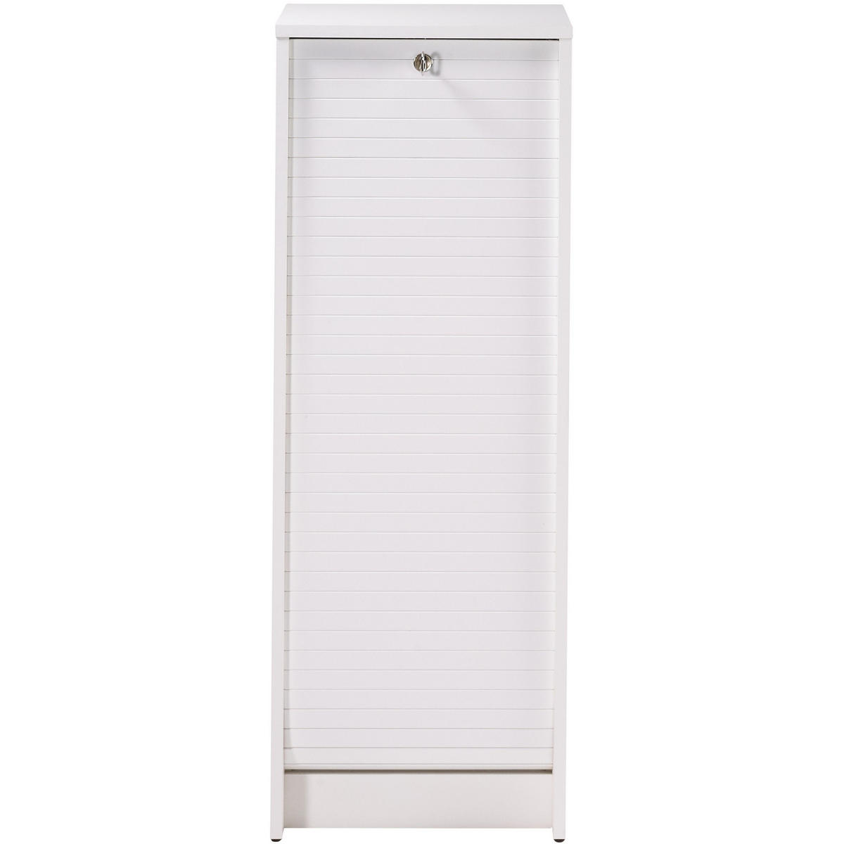 AKTENSCHRANK mit Rolladentür 38,5/35/104cm - Weiß, Holzwerkstoff (35/104/38.5cm) - Simmob