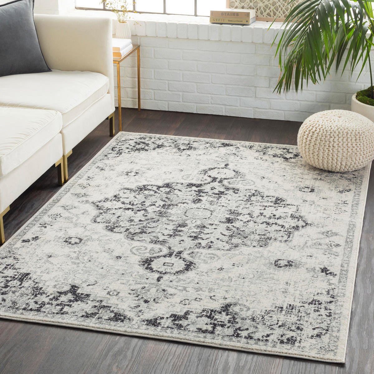 VINTAGE-TEPPICH 120x170 cm Grau - Grau, Textil (120/170cm)