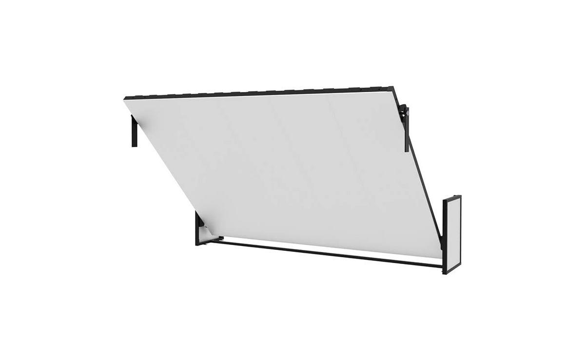 SCHRANKBETT Morphy Studio Modulares SizeFlex- und TypeFlex-System - 160x200, Horizontal - Schwarz, Metall (200/160cm) - WallBedKing