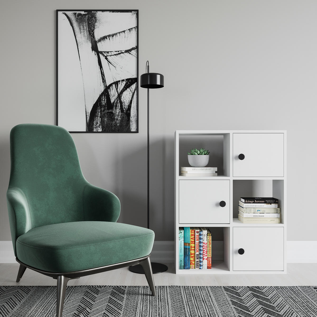 BÜCHERREGAL Tilton Weiss - Weiß, Holzwerkstoff (25/93/72cm) - Decorotika