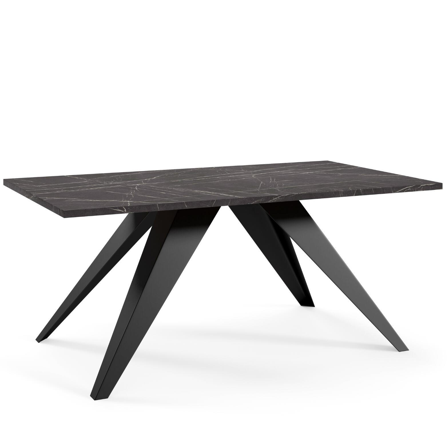 COUCHTISCH ARIA Schwarz 60x120x48 cm - Schwarz, Holzwerkstoff (120/60/48cm) - FURNLUX