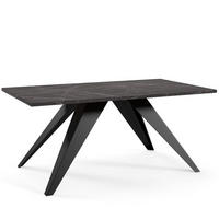 COUCHTISCH ARIA Schwarz 60x120x48 cm - Schwarz, Holzwerkstoff (120/60/48cm) - FURNLUX