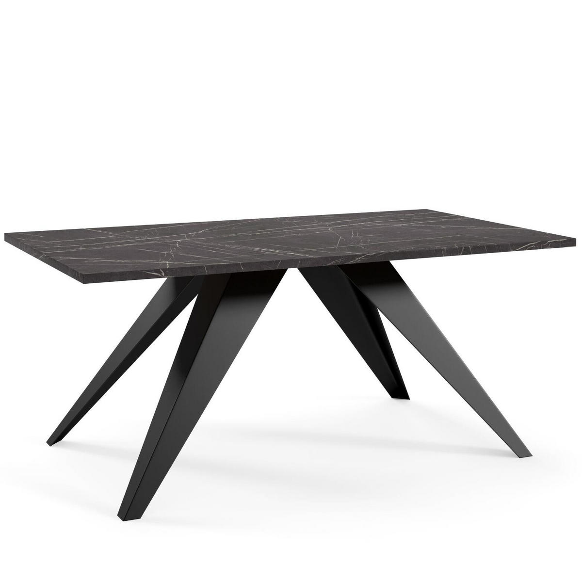 COUCHTISCH ARIA Schwarz 60x120x48 cm - Schwarz, Holzwerkstoff (120/60/48cm) - FURNLUX