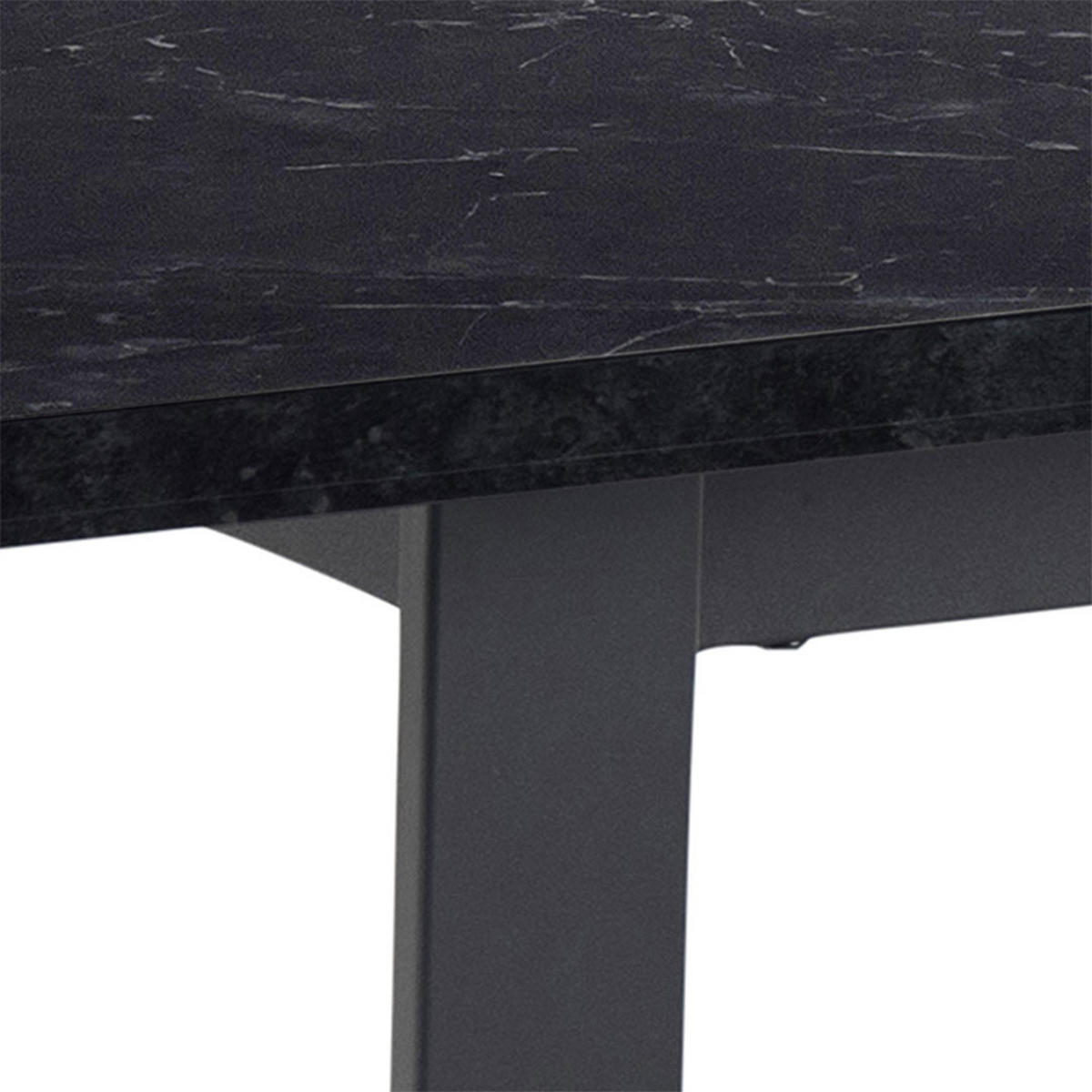 ESSGRUPPE 5-TLG. Tilst Schwarz, Beige - Beige, Holzwerkstoff/Textil (160/74/90cm) - ebuy24
