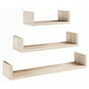 WANDREGAL EX3 KLEIN Sonoma Eiche 3er-Set - Sonoma Eiche, Holzwerkstoff (30/10/12cm) - Matkam Möbel