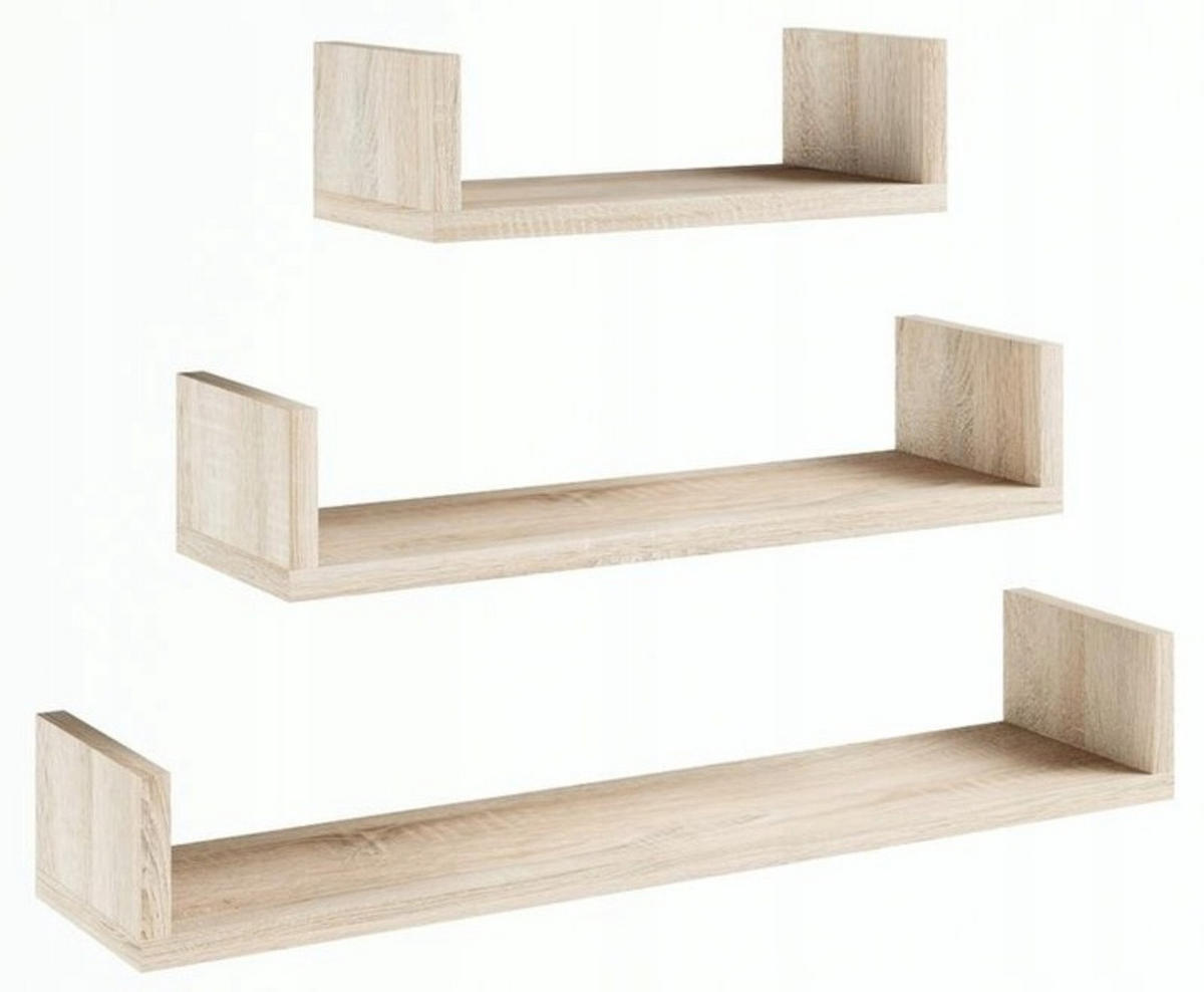 WANDREGAL EX3 KLEIN Sonoma Eiche 3er-Set - Sonoma Eiche, Holzwerkstoff (30/10/12cm) - Matkam Möbel