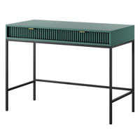 SCHMINKTISCH NANAIMO TOA1-2S Profilierte Fronten, Grün - Grün, Holzwerkstoff/Kunststoff (104/77/50cm) - Komodee