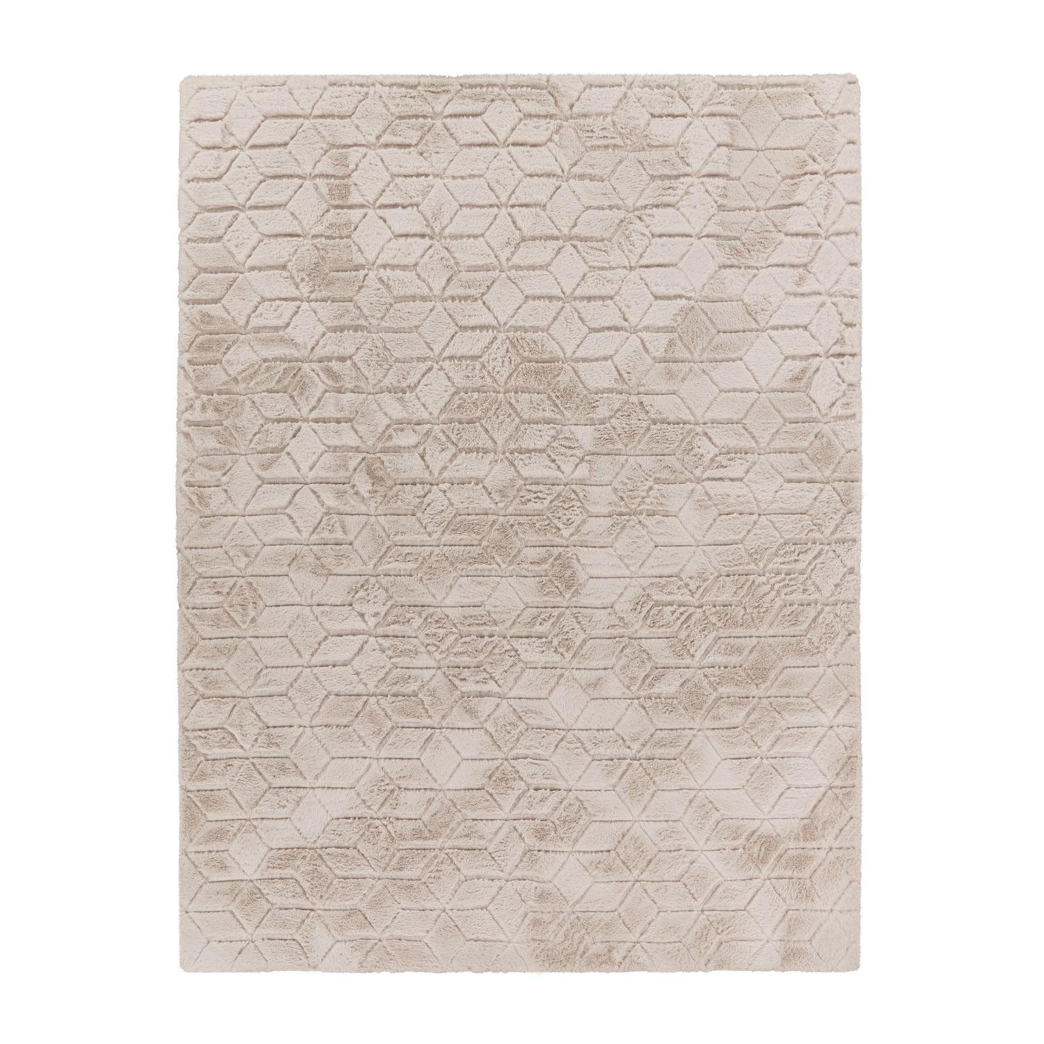 HOCHFLORTEPPICH Skandinavisch Beige 120 x 160 cm - Beige, Kunststoff (120/160cm) - TT Home