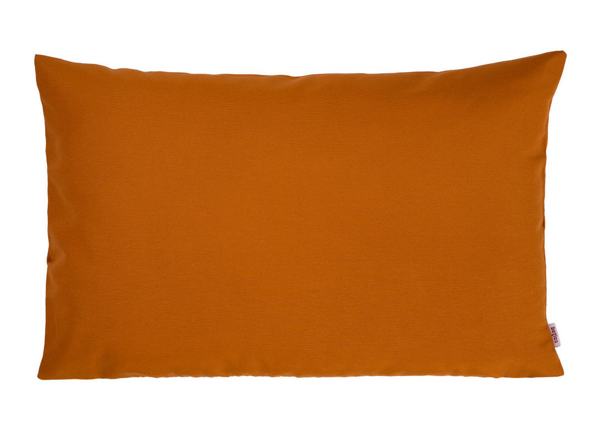 KISSENHÜLLE Wunschton sanddorn-orange 40/60 cm - Orange, Textil (40/60cm) - beties Heimtextil