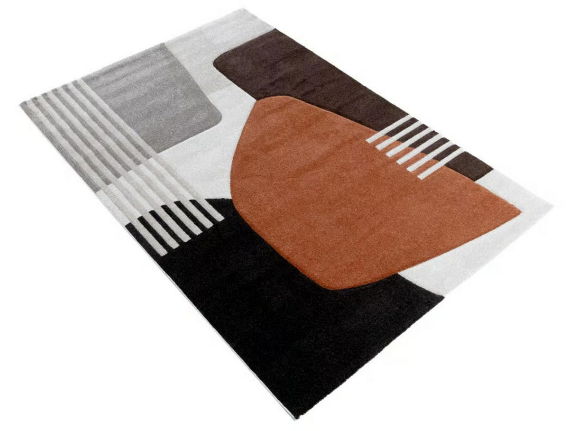 TEPPICH modern Flachgewebe IOWA Orange 120 x 170 cm - Orange, Textil (120/170cm) - Novatrend