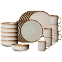 KOMBISERVICE Malaga Creme 24er Set - Creme, Keramik (1/1/1cm) - Ritzenhoff Breker