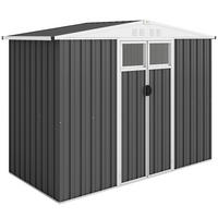 GARTENHAUS Grau 1 Stück - Grau, Kunststoff/Metall (117/180/246cm) - GiPP