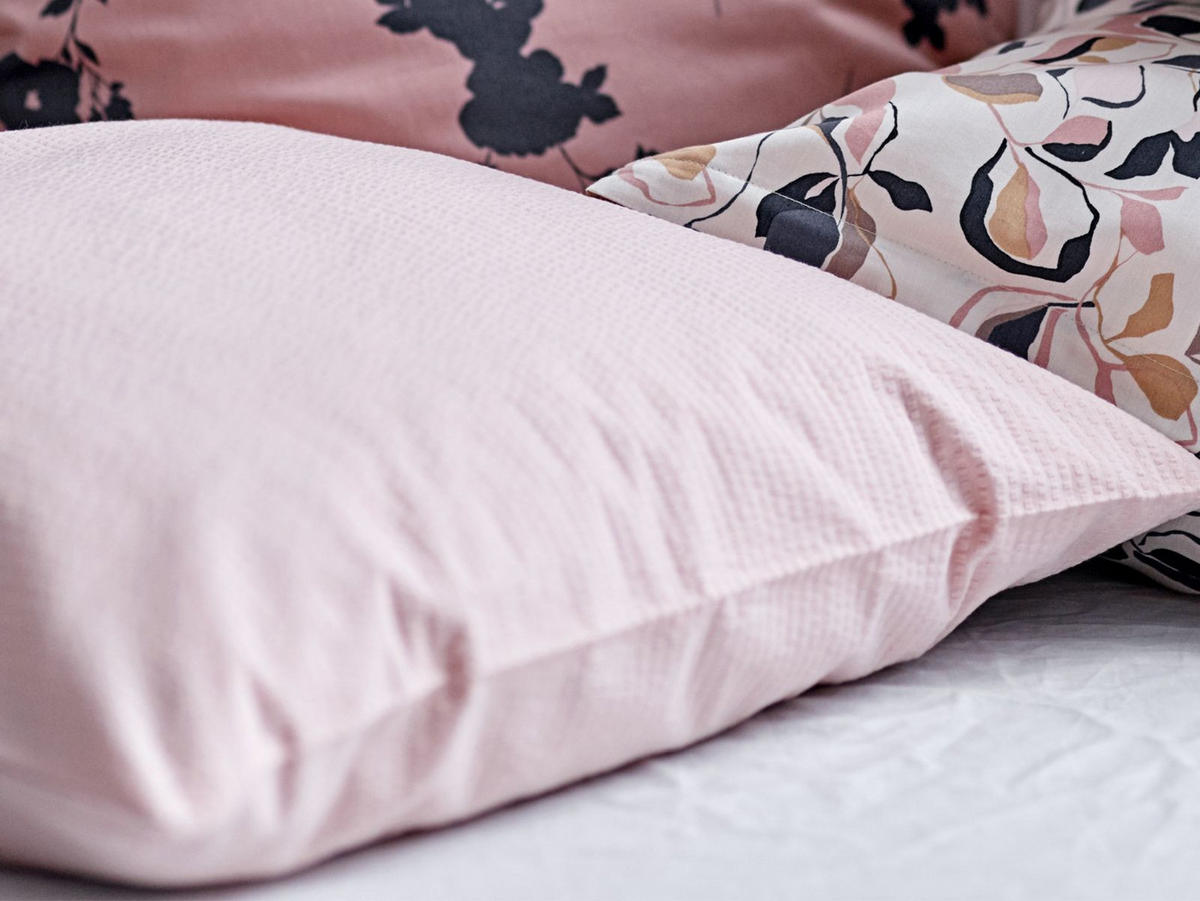 BETTWÄSCHE Wave rosa 135/200 cm Bio-Baumwolle - Rosa, Textil (135/200cm) - Södahl