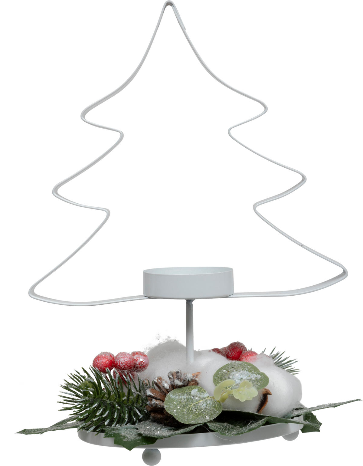TEELICHTHALTER Tannenbaum 25 cm - Multicolor, Kunststoff (20/25cm) - Atmosphera Createur d´interieur