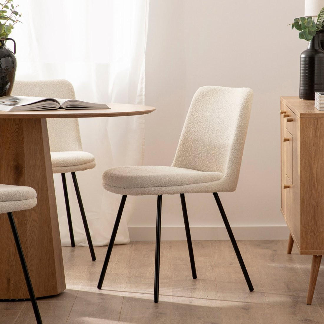 Thumbnail - Klast Home Esszimmerstuhl, Beige, Textil, 46x83x61 cm, Arbeitszimmer, Besucherstühle