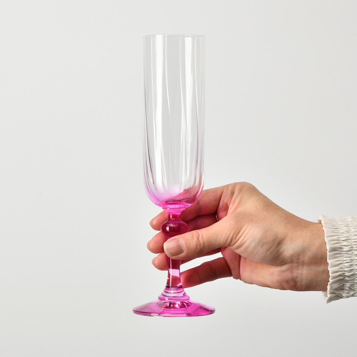 SEKTGLÄSER, 2er-Set, 200 ml - Pink, Glas (0.2L) - Krosno Glass