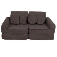 KINDERSOFA AESTHETIC 120 cm Cord Braun 10 Stk - Braun, Textil (60/12.5/120cm) - MeowBaby