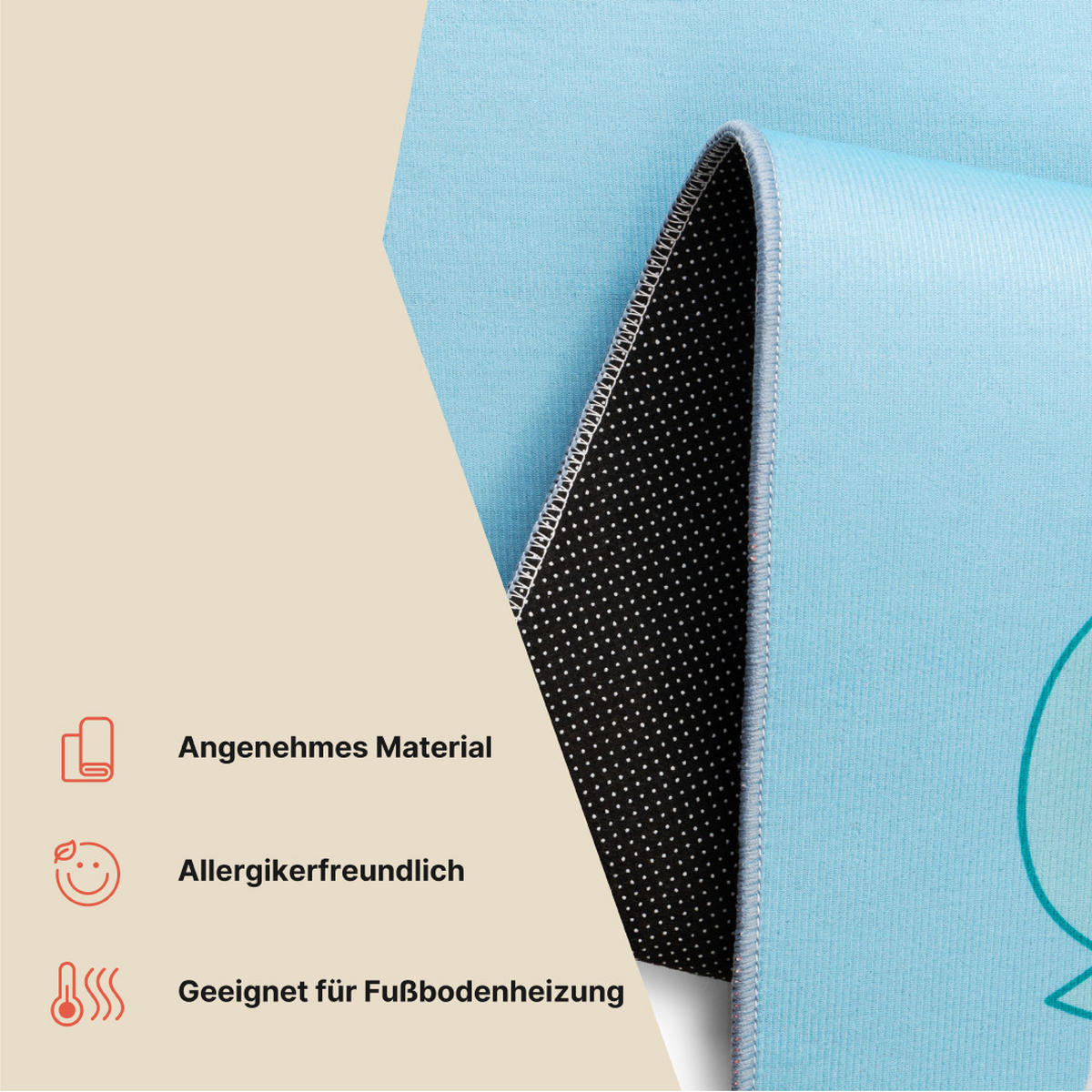 TEPPICH JOY Blau 180/250 cm - Blau, Textil (180/250cm) - Tapiso