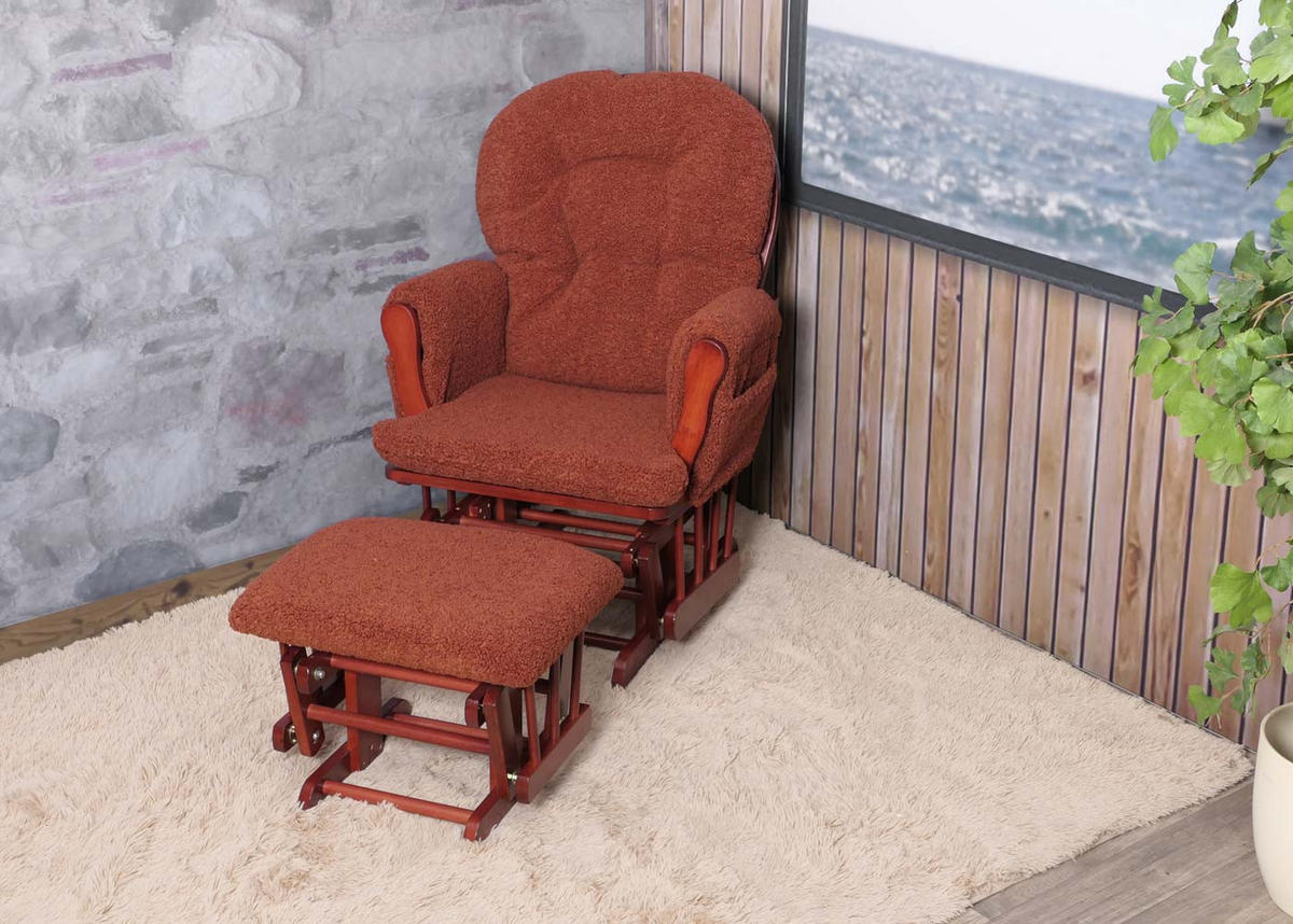 RELAXSESSEL Rotbraun, Braun - Rotbraun/Braun, Textil (74/105/72cm) - MCW