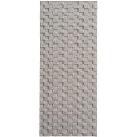 TEPPICH Flachgewebe LANGAU in Silber, mit Schachbrettmuster, 80 x 250 cm - Silberfarben, Textil (80/250cm) - KADIMA DESIGN