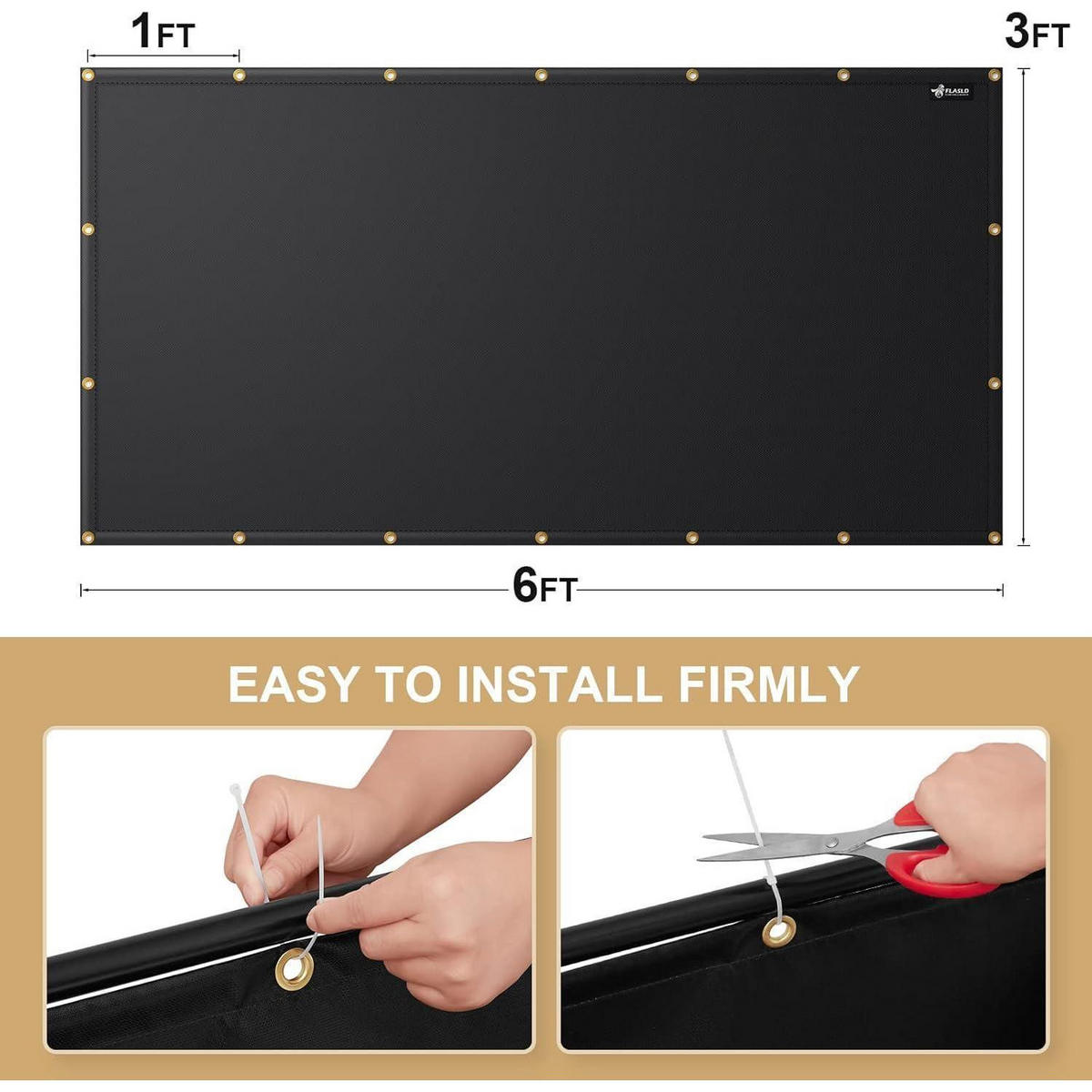 HITZESCHUTZ Grill 90 x 180 cm Schwarz - Schwarz, Kunststoff (180/0.1/90cm)