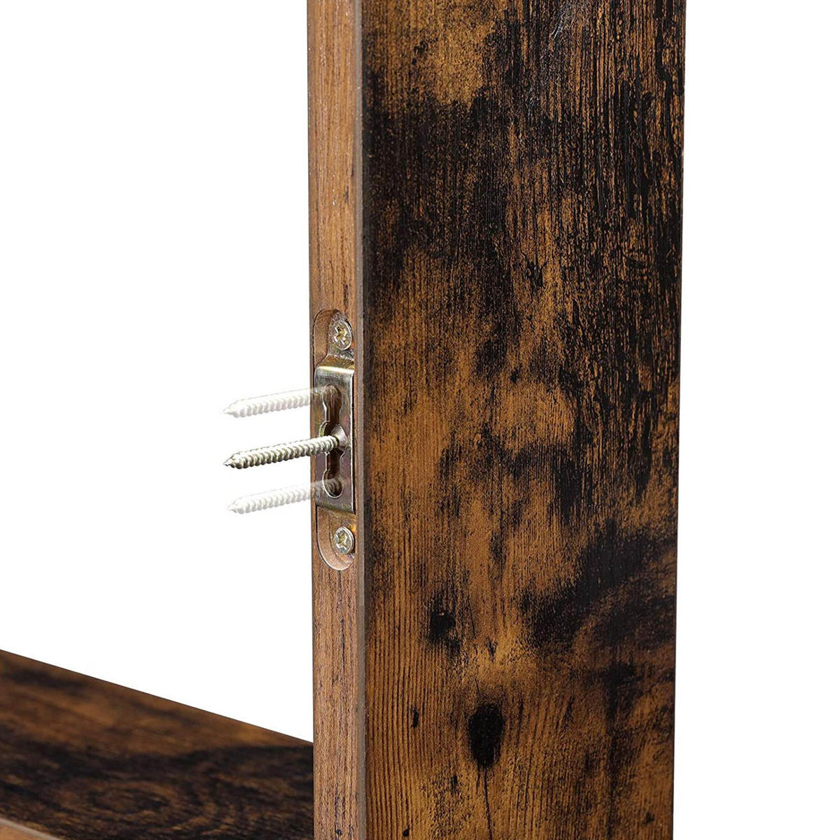 WANDREGAL SCHWEBEREGAL 3ER-SET - Braun, Holzwerkstoff (10/15/30cm) - Hansiro