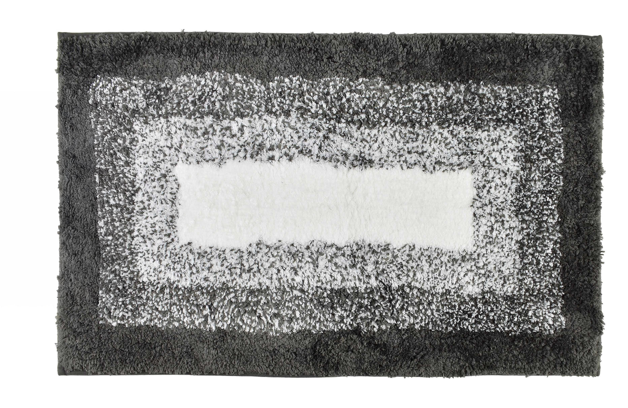 BADTEPPICH Zac Grau 80/50/2 cm Textilien - Grau, Textil (50/80cm) - Mondex