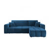 ECKSOFA Dagny Mit Schlaffunktion - Blau, Holzwerkstoff/Textil (248/146cm) - Fun Möbel