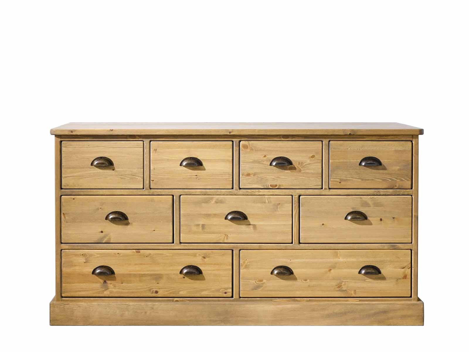 KOMMODE aus Massivholz Dakota 1 - Hellbraun, Holz (152/80/45cm) - Seart