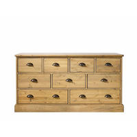 KOMMODE aus Massivholz Dakota 1 - Hellbraun, Holz (152/80/45cm) - Seart