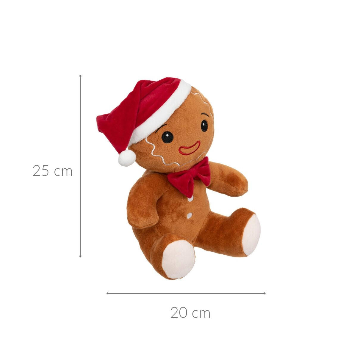 PLÜSCHTIER Lebkuchenmann 25 cm - Braun, Textil (18/25/20cm) - Atmosphera Createur d´interieur