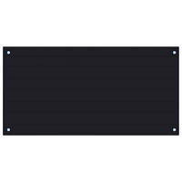 KÜCHENRÜCKWAND Glas 100x50 cm Schwarz Wand-Spritzschutz - Schwarz, Glas (100/50/0.6cm) - DELUKE