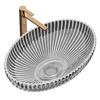 WASCHBECKEN Klarglas Oval 51/ 35/ 15 cm - Transparent, Glas (35/15/51cm) - EMKE