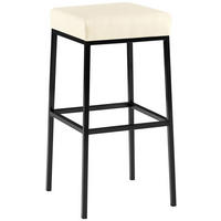 BARHOCKER Montreal 37x37x78 cm creme - Creme, Leder (37/78/37cm) - furnicato