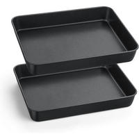 BACKBLECH 2er Set 26,5 x 20,8 x 5 cm - Schwarz, Metall (20.8/5/26.5cm)